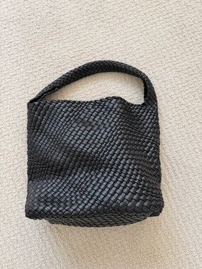 Amazon Black Woven Hobo Bag